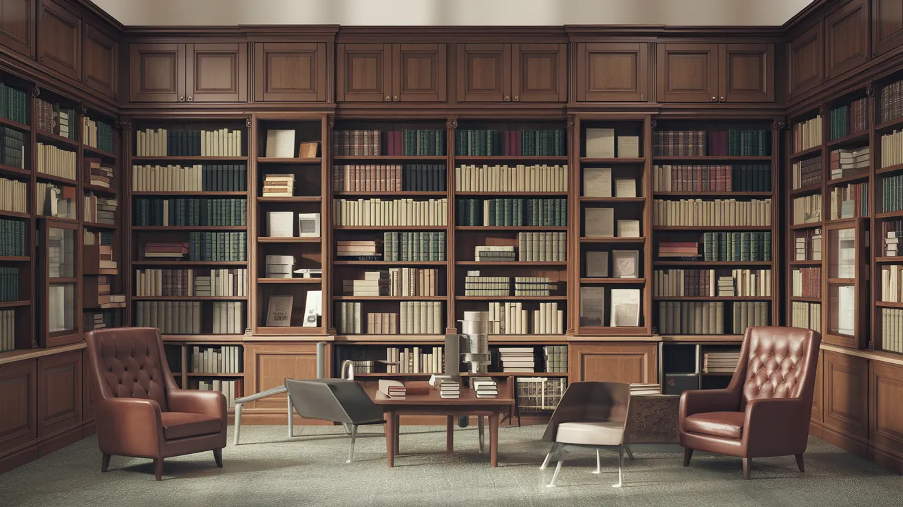 Interior view of the Orkney Library & Archive in Kirkwall.
