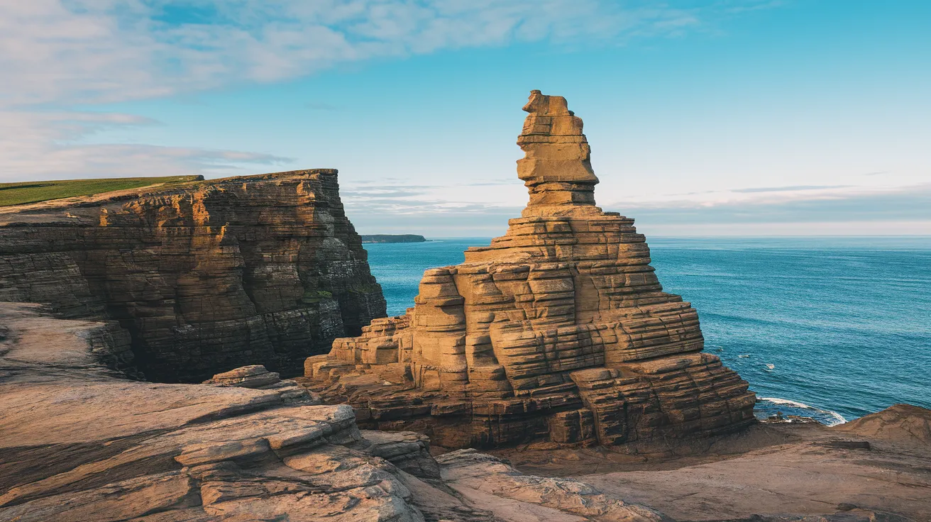 The towering Old Man of Hoy sea stack, Orkney.