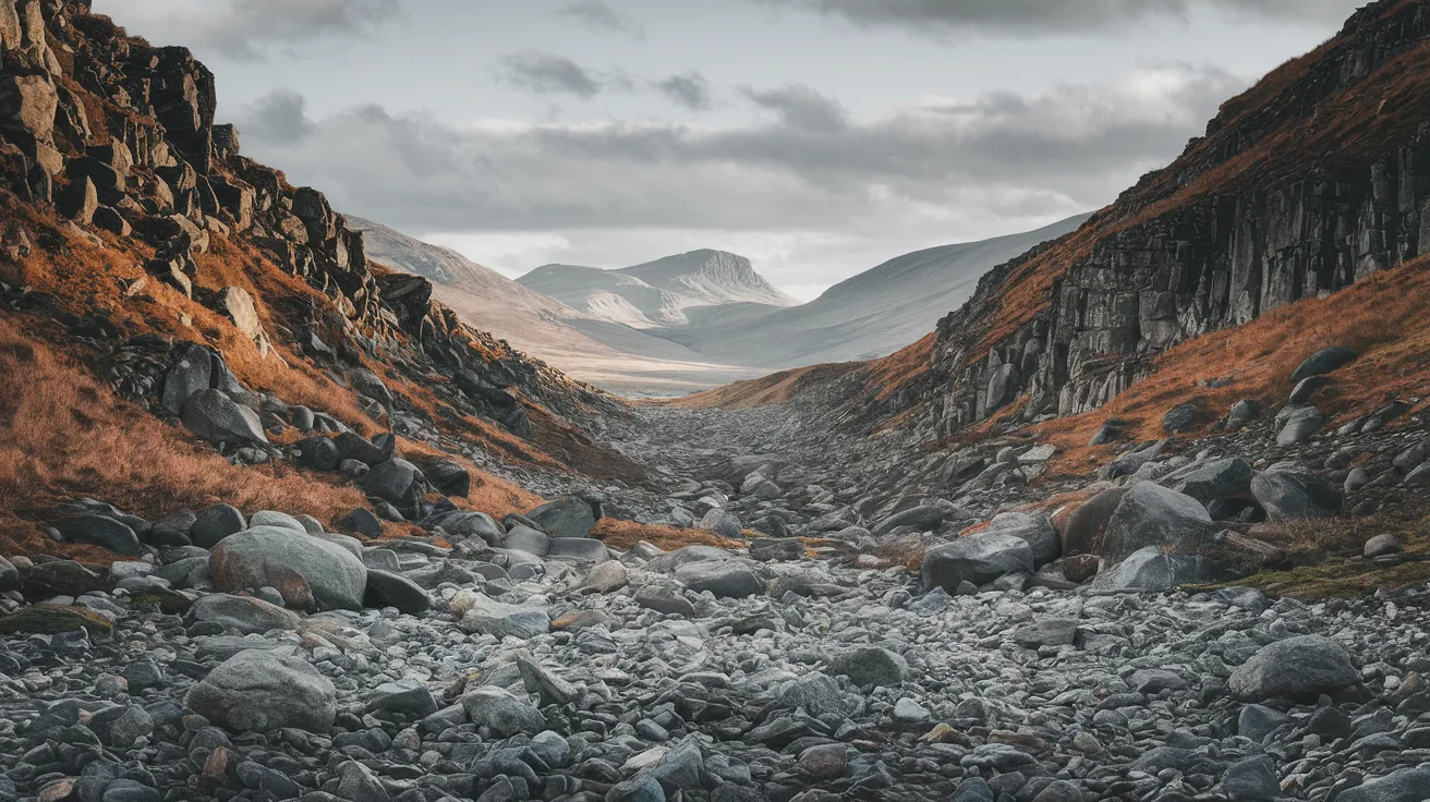 U-shaped glacial valley on the island of Hoy, Orkney.