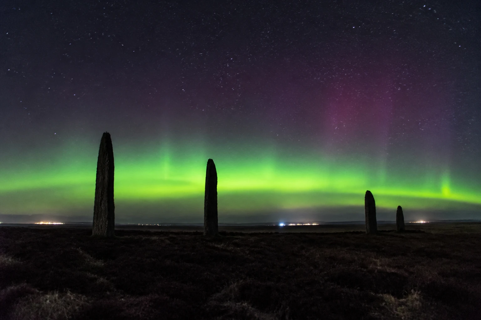 Aurora over the Ring of Brodgar, Orkney