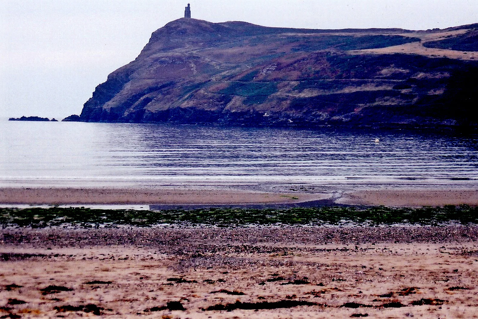 Port Erin Bay with Bradda Head beyond and Milner's Tower on its summit